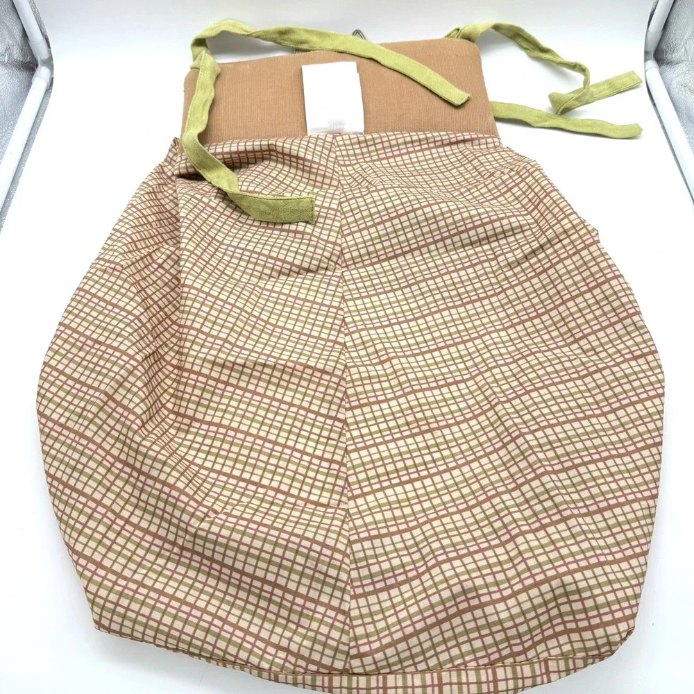 Lambs And Ivy Owl‎ Woodland Tales Nursery Diaper Stacker Green/Brown Check